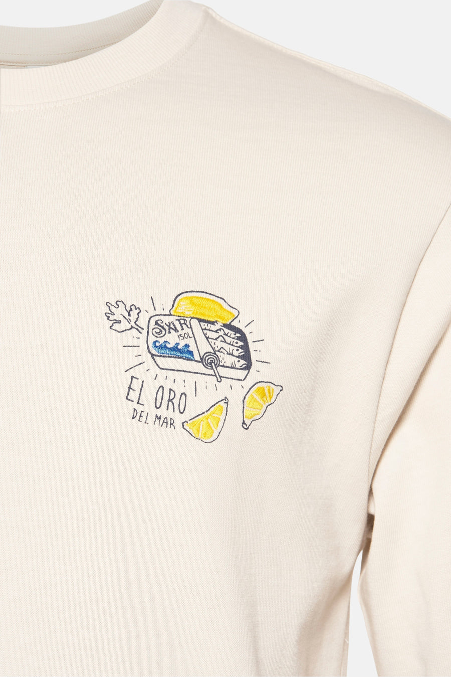 T-shirt (lange mouwen) Ecru - SOLID