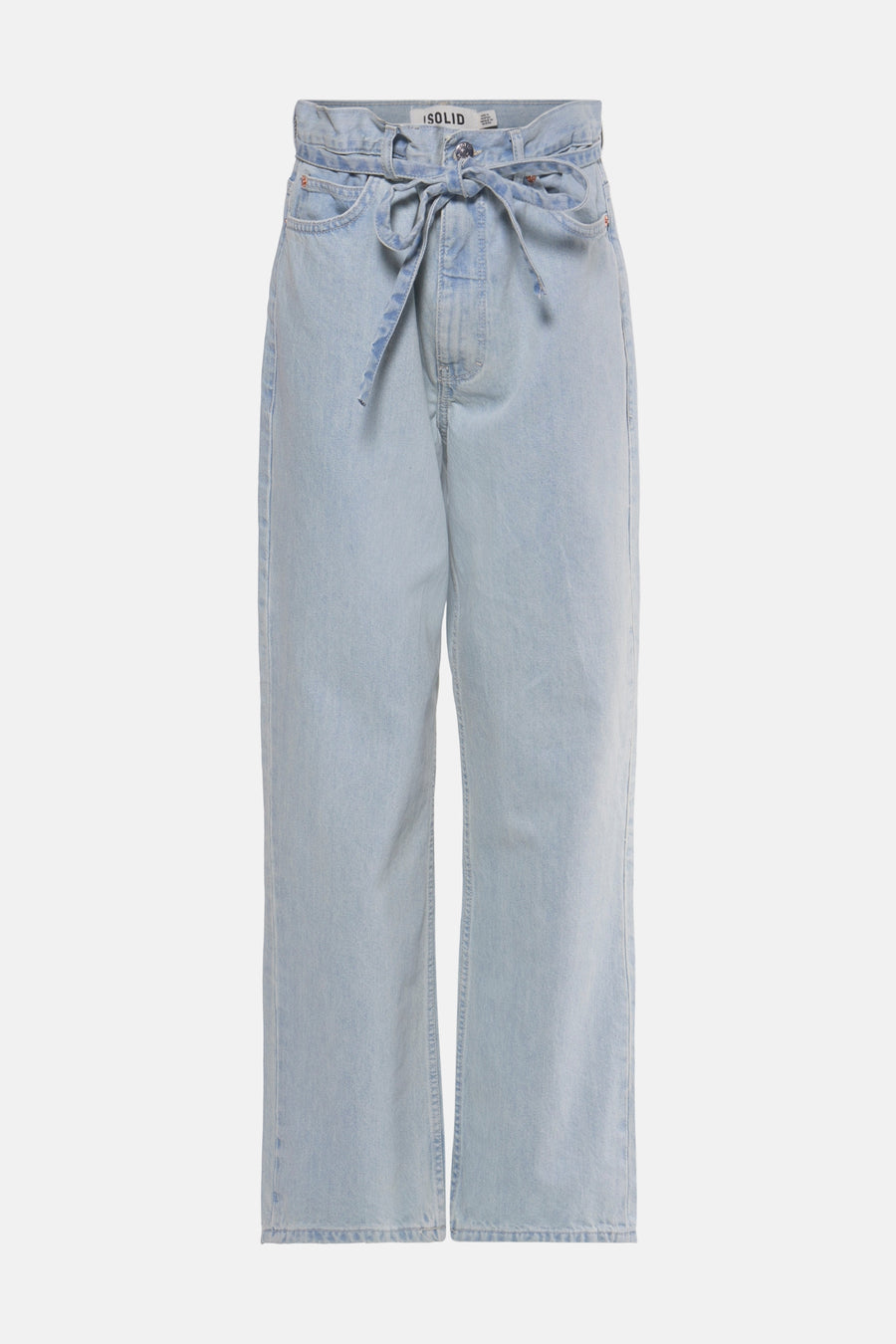 Jeans wide Light blue denim - SOLID