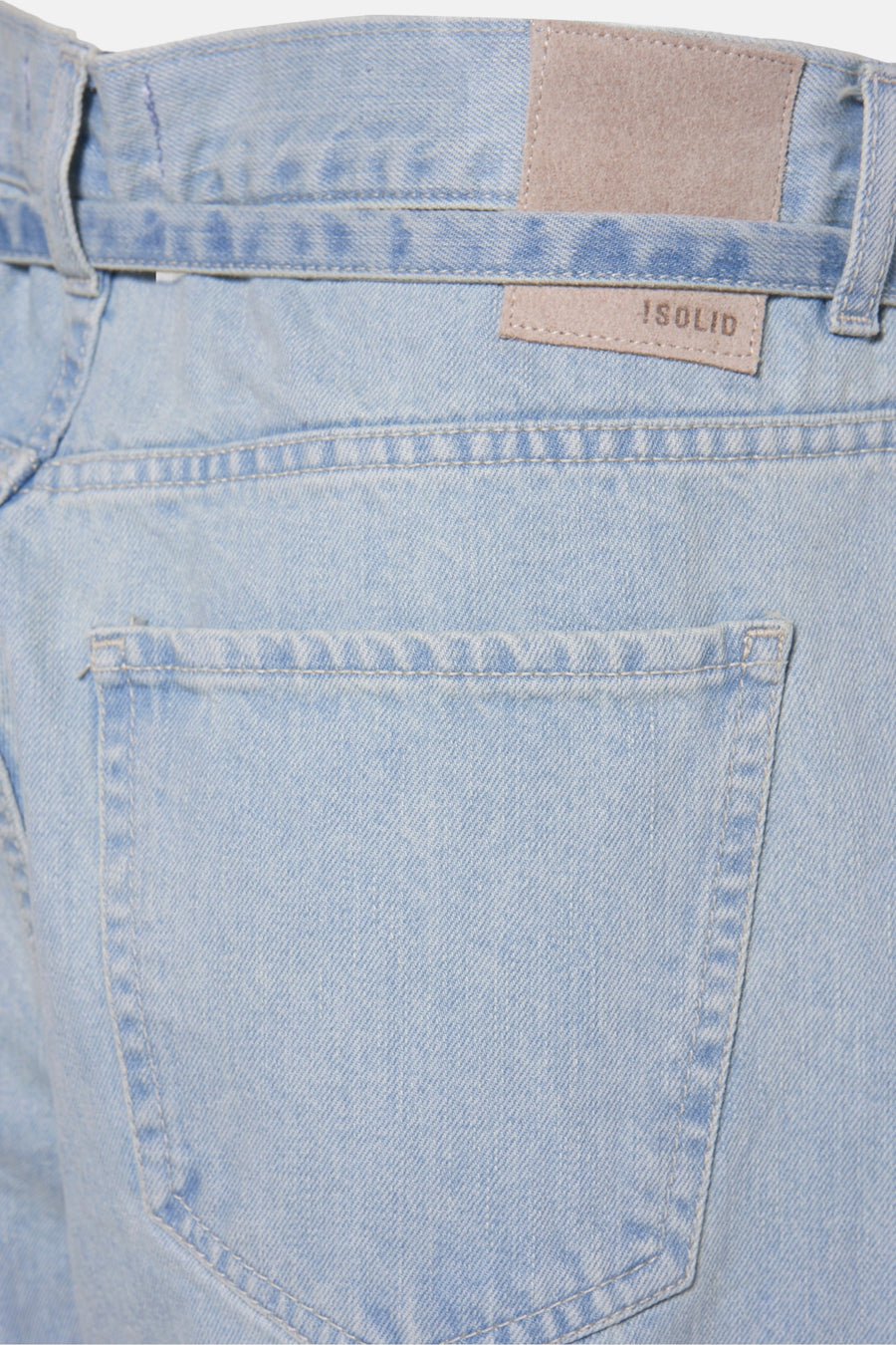 Jeans wide Light blue denim - SOLID