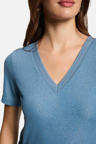 Top (korte mouwen) Blauw - Morgan De Toi
