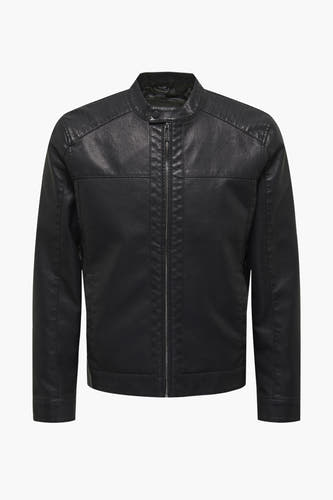 Lederen jas Zwart - ONLY & SONS®