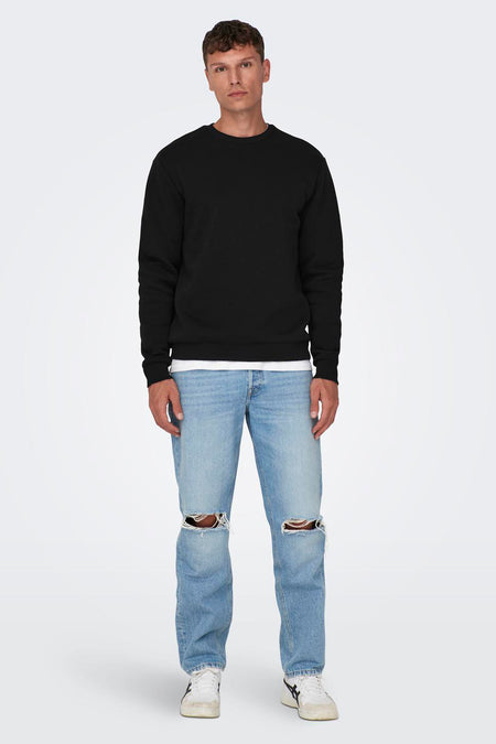 Sweater met ronde hals Zwart - ONLY & SONS®