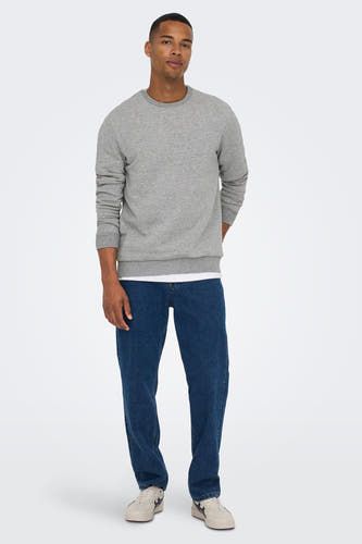 Sweater met ronde hals Grijs - ONLY & SONS®