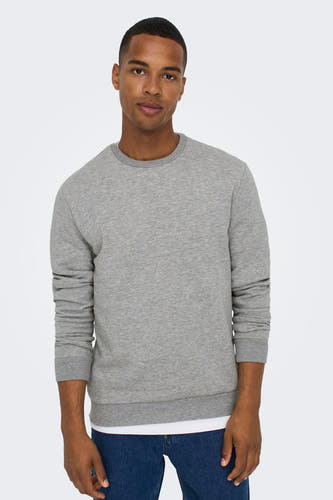 Sweater met ronde hals Grijs - ONLY & SONS®