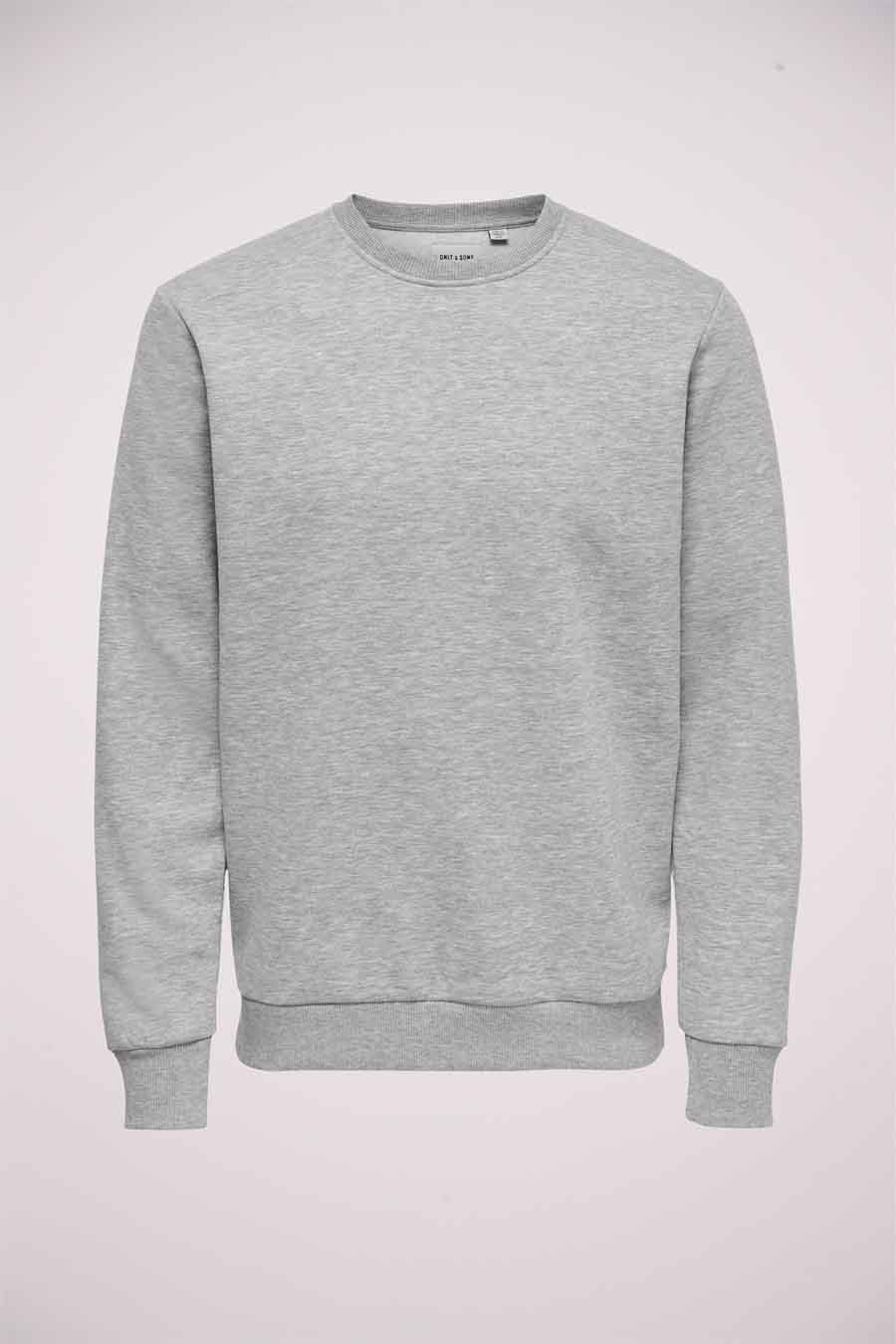 Sweater met ronde hals Grijs - ONLY & SONS®