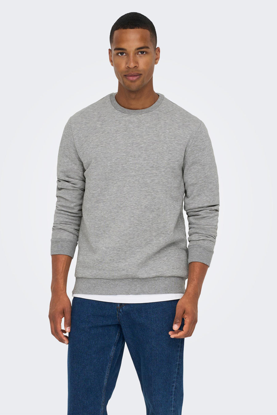 Sweater met ronde hals Grijs - ONLY & SONS®