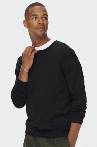 Trui met ronde hals Zwart - ONLY & SONS®