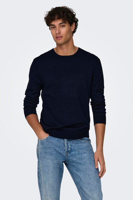 Trui met ronde hals Blauw - ONLY & SONS®