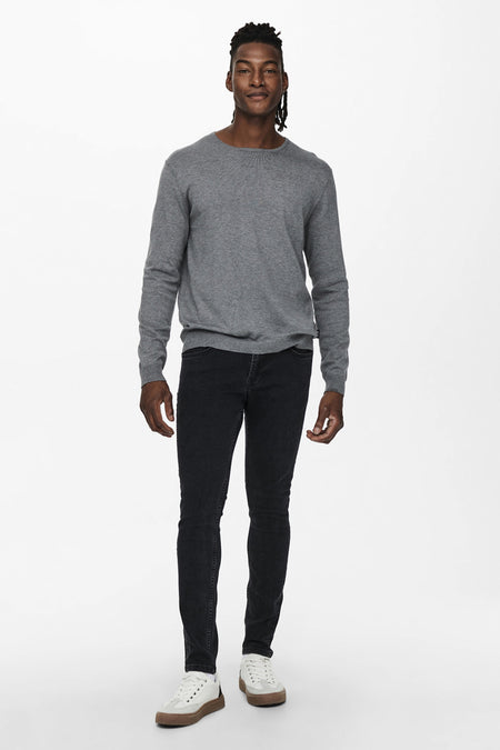 Trui met ronde hals Grijs - ONLY & SONS®