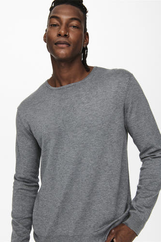 Trui met ronde hals Grijs - ONLY & SONS®