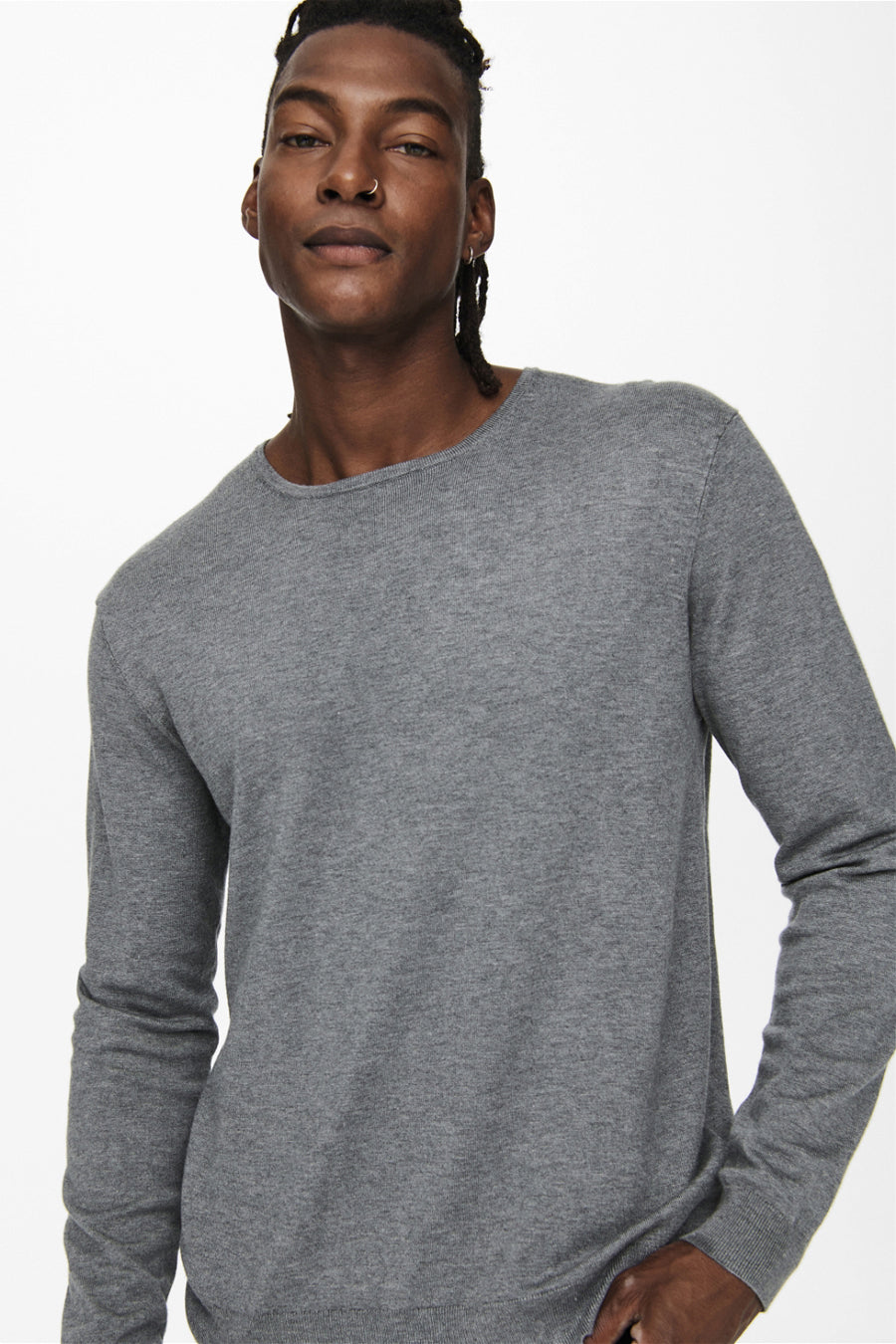 Trui met ronde hals Grijs - ONLY & SONS®