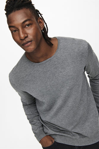 Trui met ronde hals Grijs - ONLY & SONS®