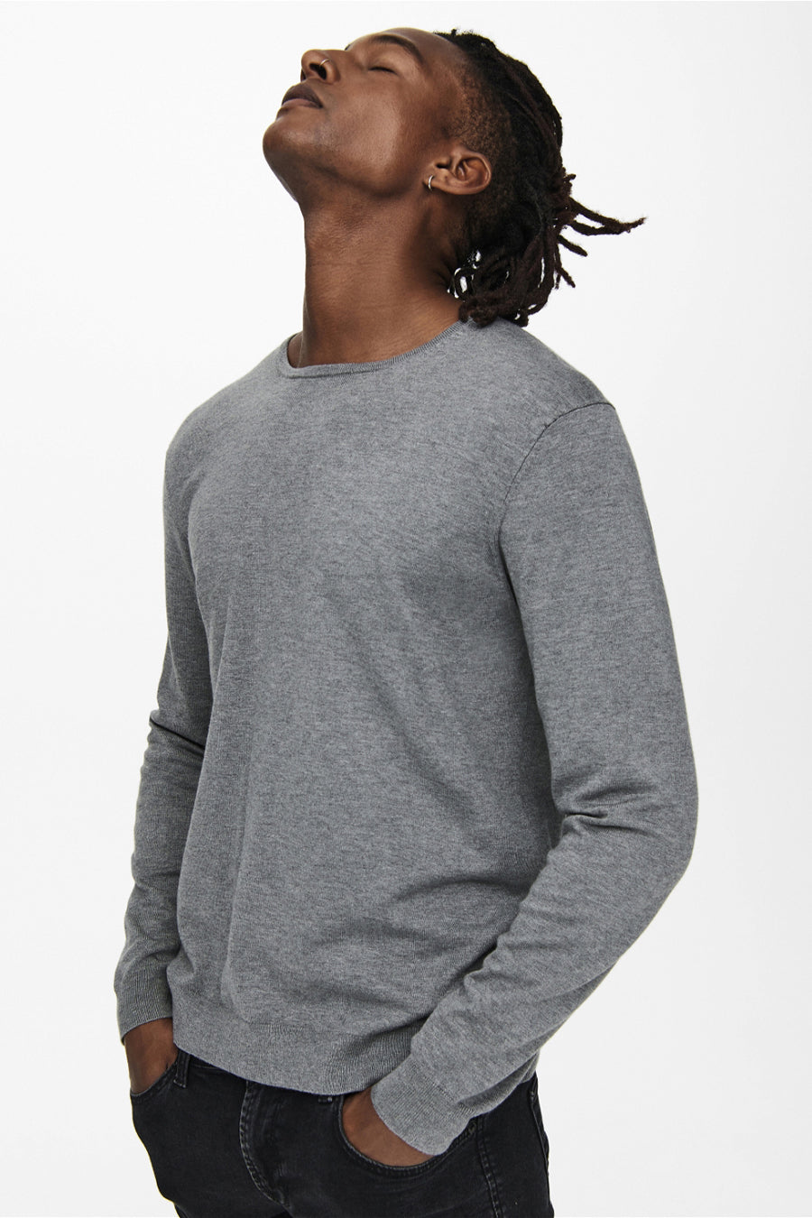 Trui met ronde hals Grijs - ONLY & SONS®