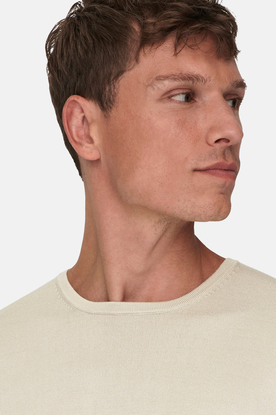 Trui met ronde hals Ecru - ONLY & SONS®