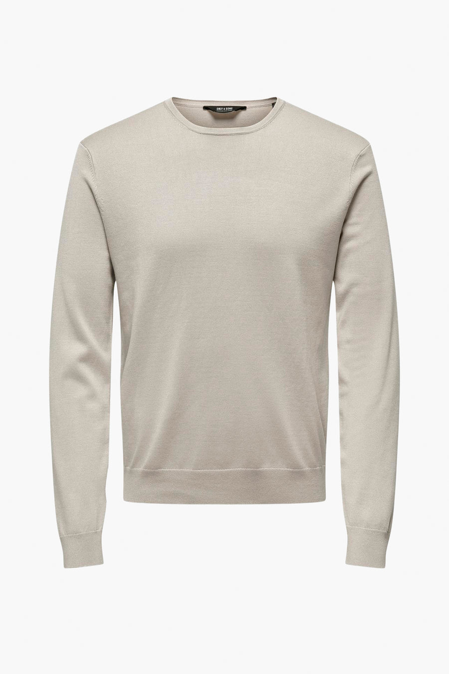 Trui met ronde hals Ecru - ONLY & SONS®