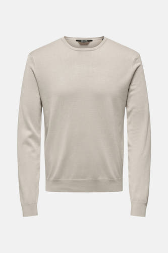 Trui met ronde hals Ecru - ONLY & SONS®