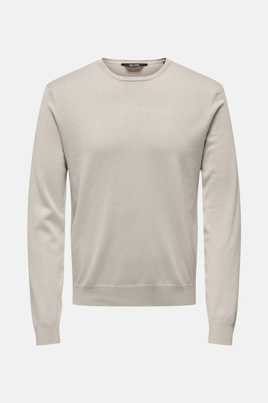 Trui met ronde hals Ecru - ONLY & SONS®