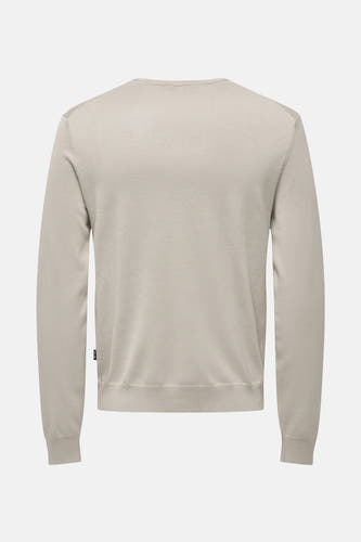 Trui met ronde hals Ecru - ONLY & SONS®
