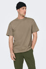 T-shirt (korte mouwen) Beige - ONLY & SONS®