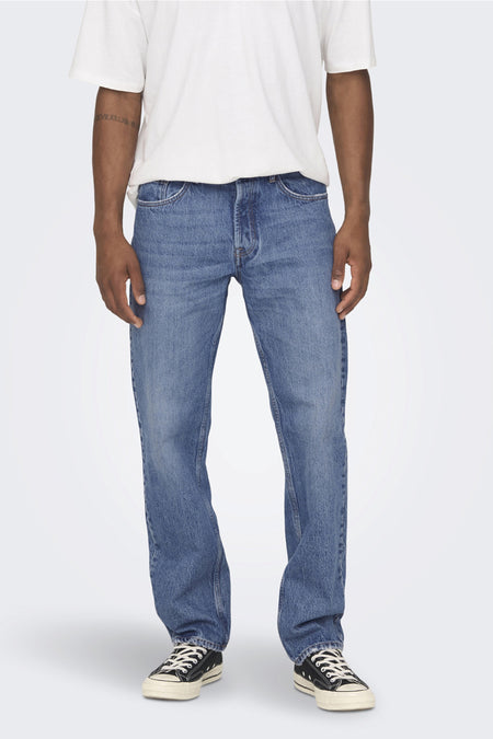 EDGE - mid blue denim