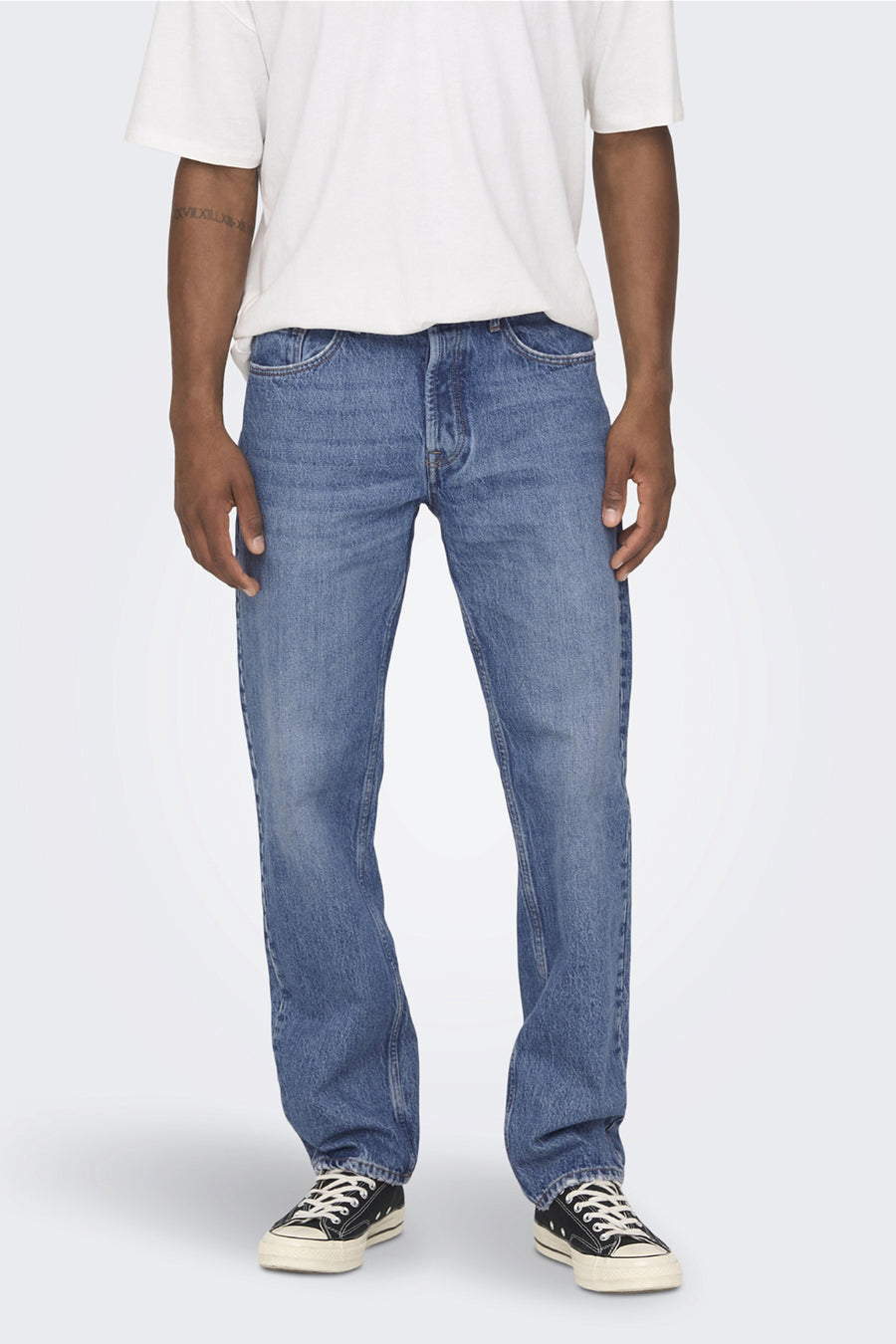 EDGE - mid blue denim