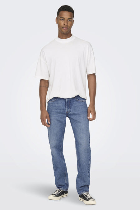 EDGE - mid blue denim