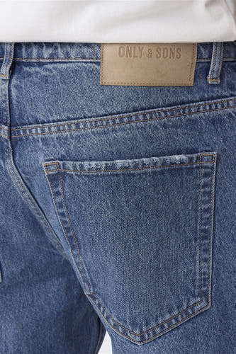 EDGE - mid blue denim