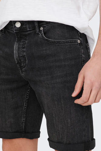 Jeansshort Black denim - ONLY & SONS®