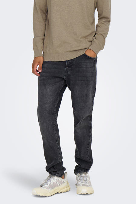 Jeans tapered Black denim - ONLY & SONS®