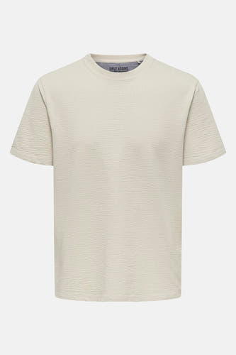 T-shirt (korte mouwen) Ecru - ONLY & SONS®