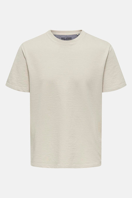 T-shirt (korte mouwen) Ecru - ONLY & SONS®