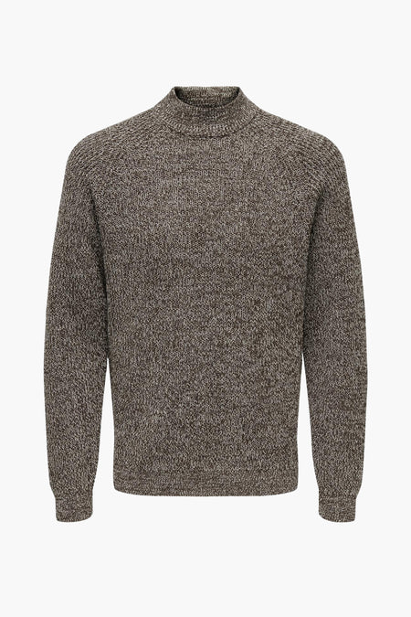Trui met ronde hals Bruin - ONLY & SONS®