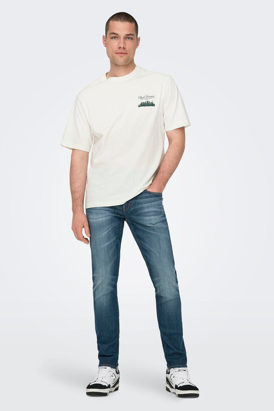 T-shirt (korte mouwen) Wit - ONLY & SONS®