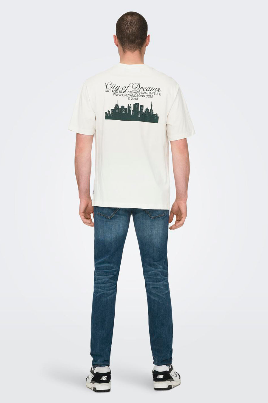 T-shirt (korte mouwen) Wit - ONLY & SONS®