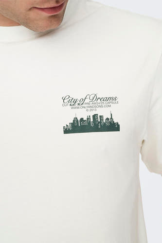 T-shirt (korte mouwen) Wit - ONLY & SONS®