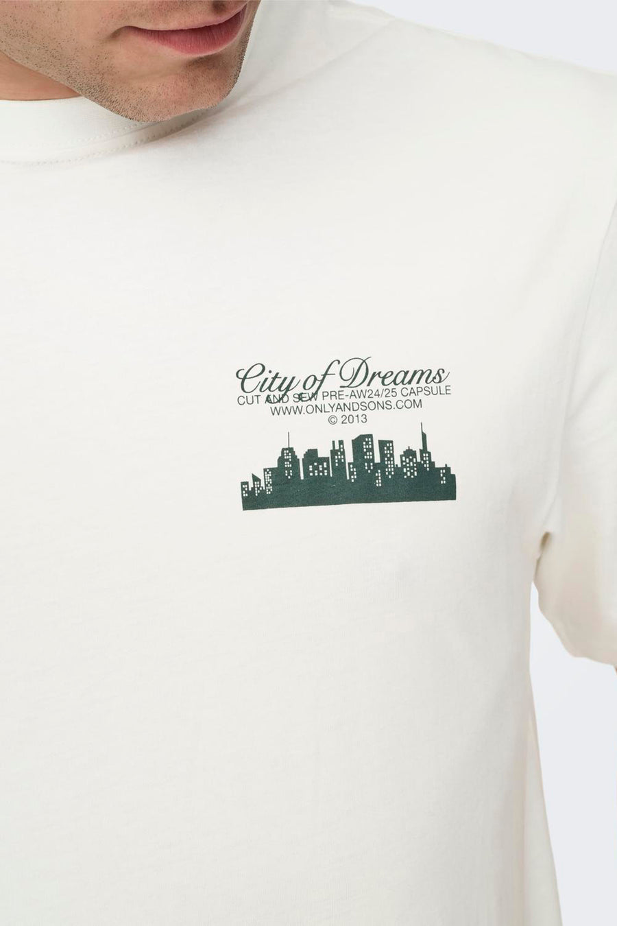 T-shirt (korte mouwen) Wit - ONLY & SONS®