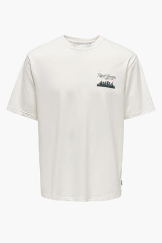 T-shirt (korte mouwen) Wit - ONLY & SONS®