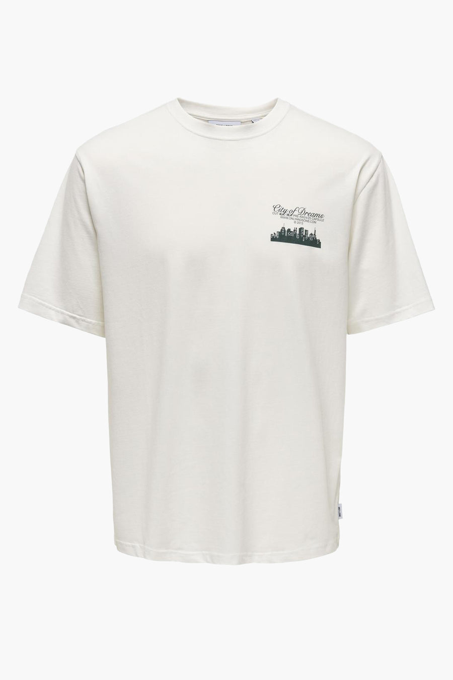 T-shirt (korte mouwen) Wit - ONLY & SONS®
