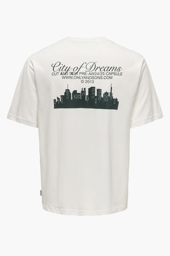 T-shirt (korte mouwen) Wit - ONLY & SONS®