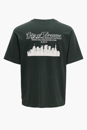T-shirt (korte mouwen) Groen - ONLY & SONS®
