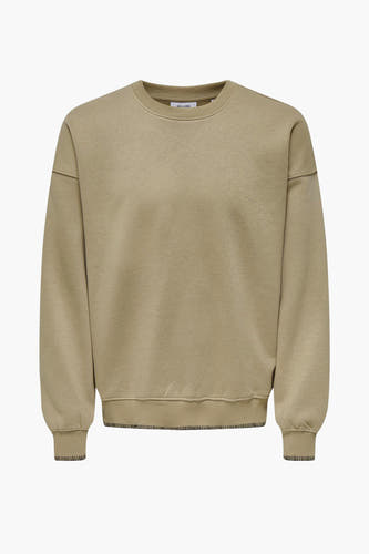 Sweater met ronde hals Beige - ONLY & SONS®