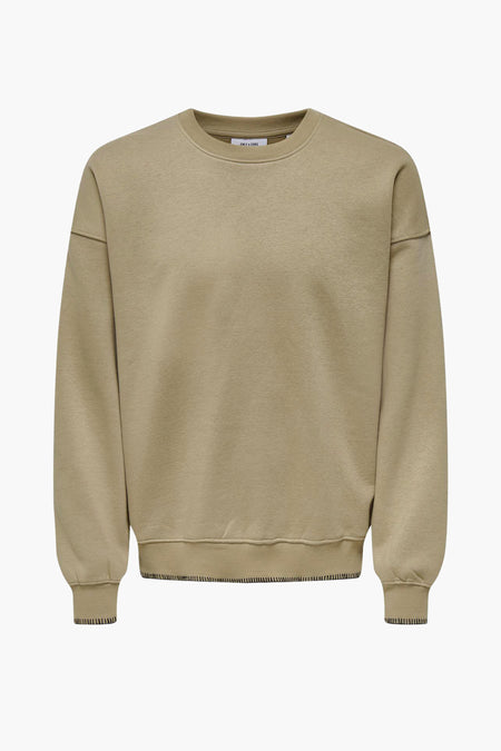 Sweater met ronde hals Beige - ONLY & SONS®