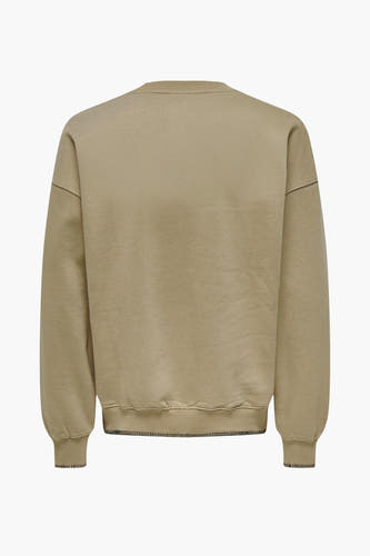 Sweater met ronde hals Beige - ONLY & SONS®