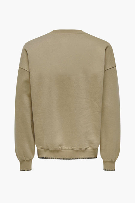 Sweater met ronde hals Beige - ONLY & SONS®