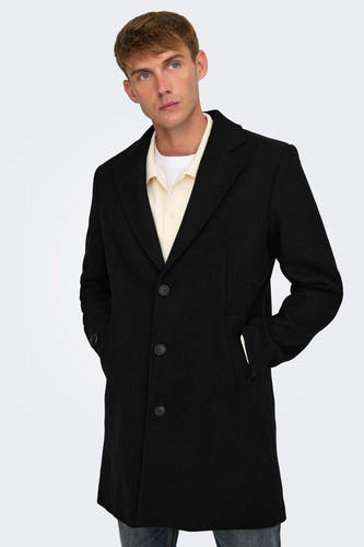 Jas (lang) Zwart - ONLY & SONS®
