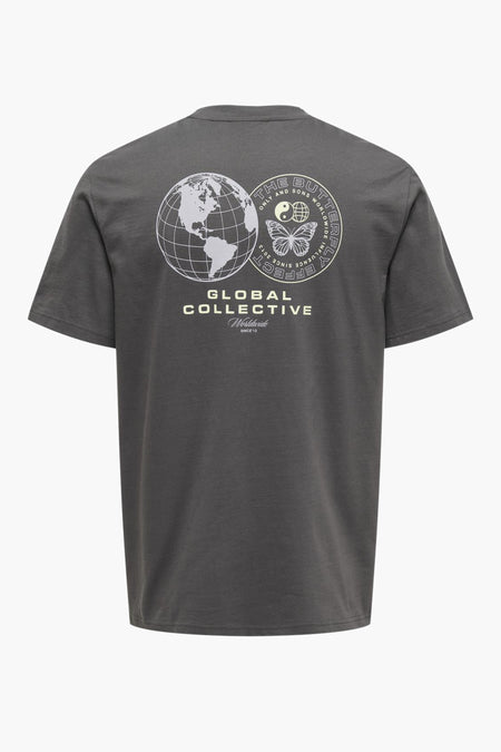 T-shirt (korte mouwen) Grijs - ONLY & SONS®