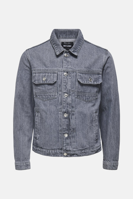 Jeansjas Mid grey denim - ONLY & SONS®