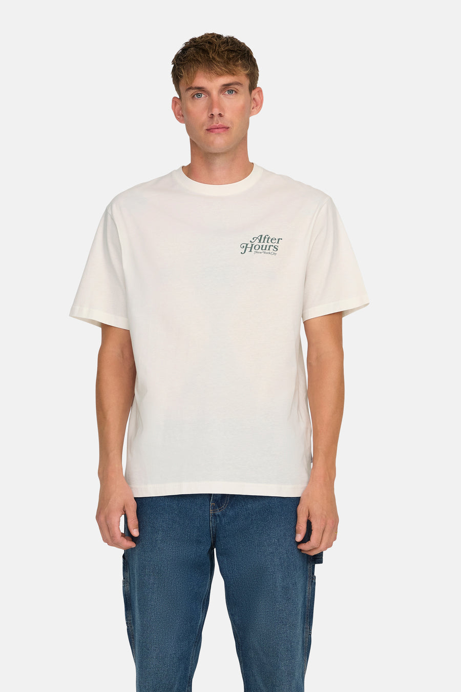 T-shirt (korte mouwen) Ecru - ONLY & SONS®