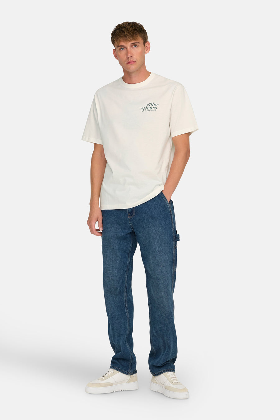 T-shirt (korte mouwen) Ecru - ONLY & SONS®