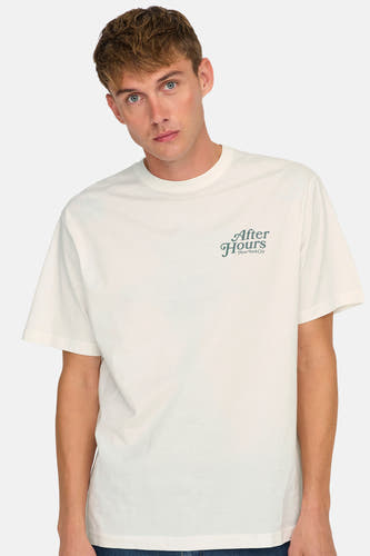 T-shirt (korte mouwen) Ecru - ONLY & SONS®